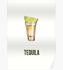 Tequila-Schuss-Plakat Poster