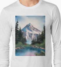 Pink Mountains Long Sleeve T-Shirt