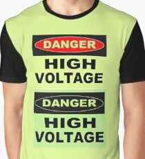 SIGN, Danger, High Voltage Graphic T-Shirt