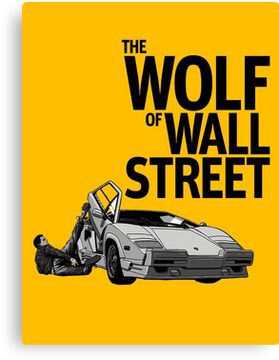 THE WOLF OF WALL STREET-LAMBORGHINI COUNTACH Canvas Print - Buy it on  RedBubble / Society6 / Etsy