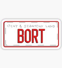 Bort License Plate Sticker