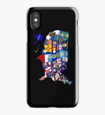 USA State Flags Map Mosaic iPhone Case