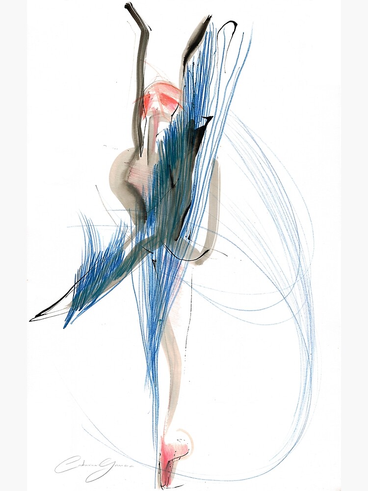 Expressive Dance Drawing by CatarinaGarcia