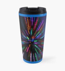 blue crazy christmas lights Travel Mug