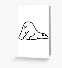 Eisbär Grußkarte
