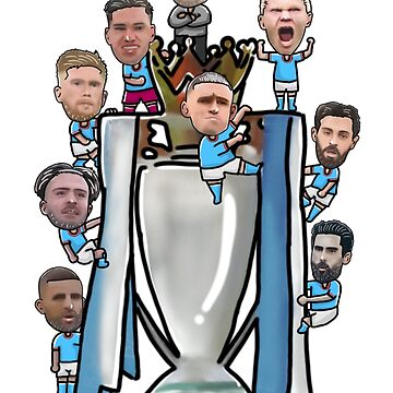 City of Champions congratulations Manchester city caricature