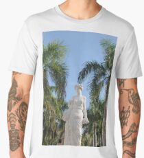 Statue, young, girl, ancient, classical, style, palms Men's Premium T-Shirt