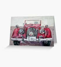 Morgan Red Car Greeting Card