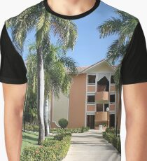 A house surrounded by large palms Graphic T-Shirt