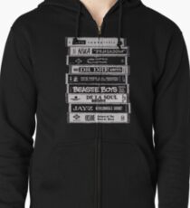 Sudadera con capucha y cremallera Cintas Hip Hop