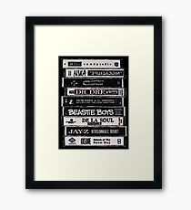 Hip Hop Tapes Framed Print