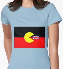Australian Aboriginal Flag Women's Fitted T-Shirt