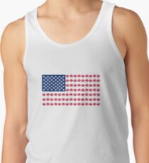 Paw Print American Flag Tank Top