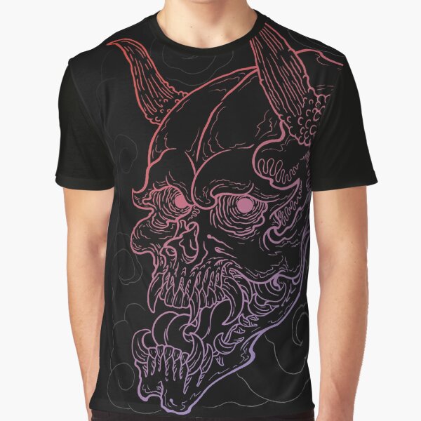Demon Skull Graphic T-Shirt