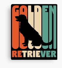 Vintage Golden Retriever T-Shirt Retro Golden Retriever Gift Canvas Print