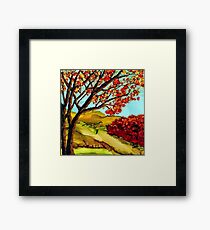 autumn afternoon landscape Framed Print