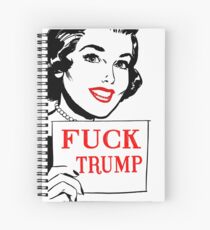 Fuck Trump - Retro Spiral Notebook