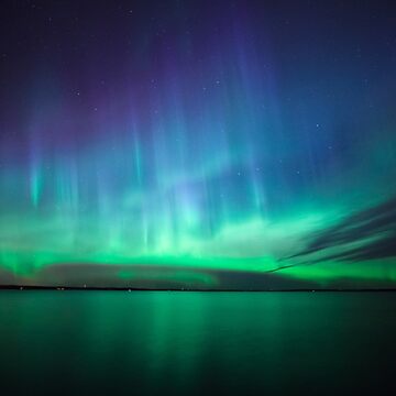 Artwork thumbnail, Beautiful northern lights by Juhku