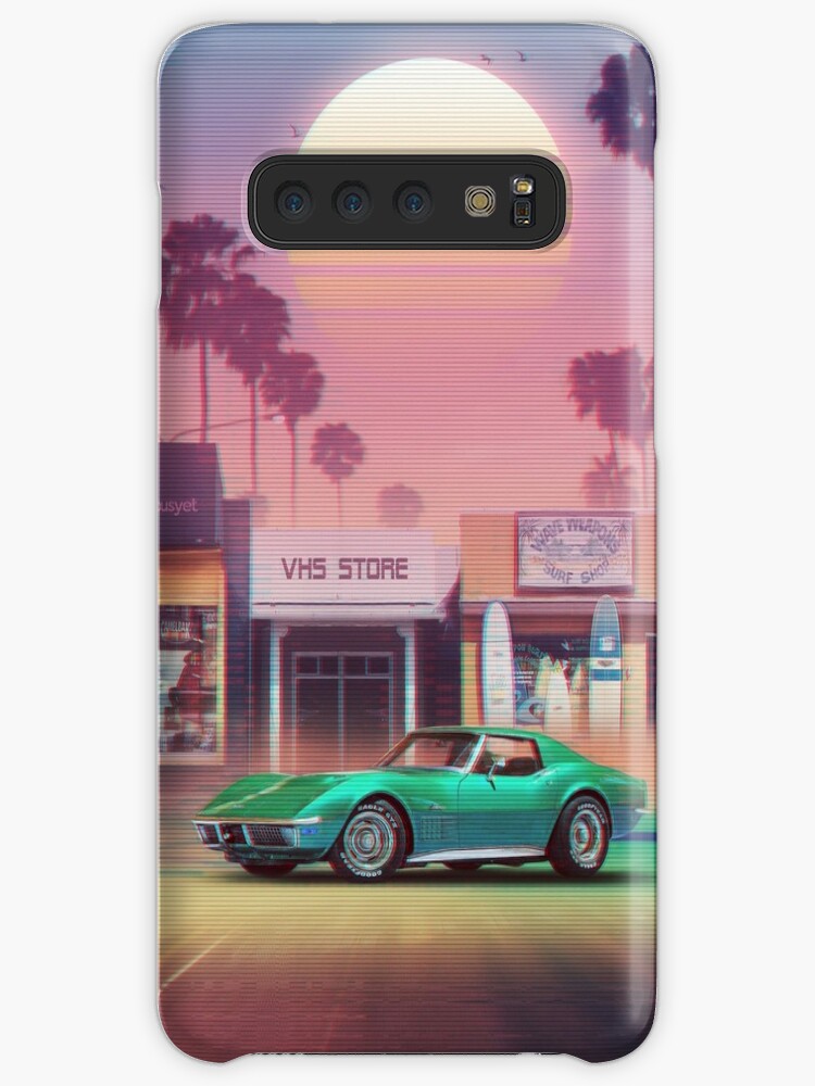 Synthwave Midnight Outrun Samsung S10 Case