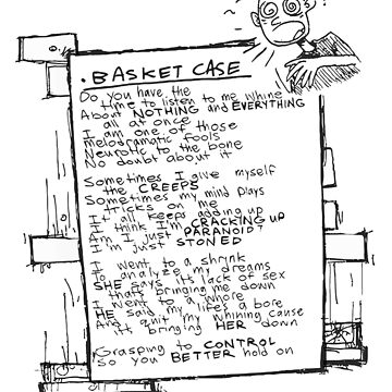 Opening Lyrics - Basket Case | Sticker