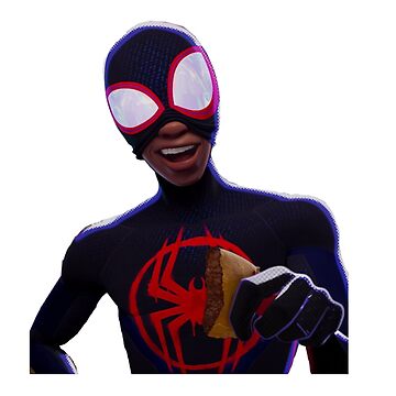 Miles Morales - spiderverse Sticker for Sale by redblueyellowd