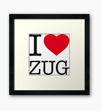 I ♥ ZUG Framed Print