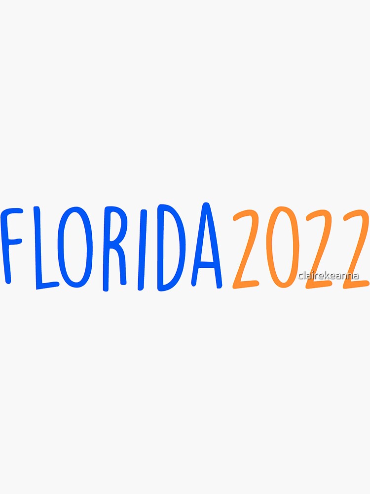 Urlaub Florida Weihnachten 2022 "florida 2022" Sticker by clairekeanna Redbubble