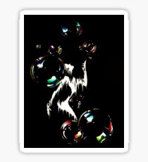 Bubbles black Sticker