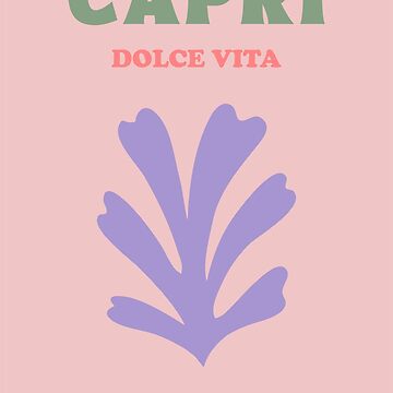 Capri Pastel Pink Preppy Aesthetic Print Poster for Sale by enricadenicola