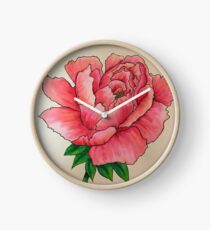 Unraveling Peony Clock