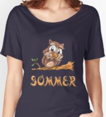 Sommer Owl Women's Relaxed Fit T-Shirt