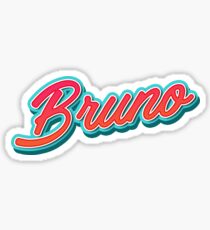 Bruno Mars Typography Sticker