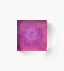 Sunny Rose (Tie Dye) Acrylic Block