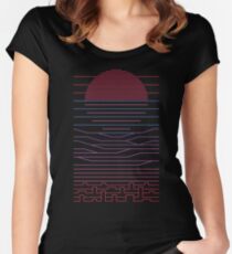 Leave The City For The Sea Women's Fitted Scoop T-Shirt