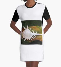 Murex negrospinosus on a Palm Leaf Graphic T-Shirt Dress