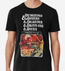 Camiseta premium para hombre Dungeons & Diners & Dragons & Drive-Ins & Dives: Imagen ligeramente más grande