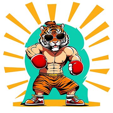 Tigre Portant Des Gants De Boxe