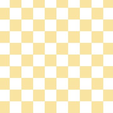 Aesthetic Simple Modern Yellow Checkered Design | Poster