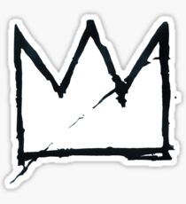 Black Basquiat Crown Sticker