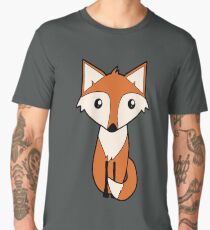 Fun Red Fox Cartoon Men's Premium T-Shirt