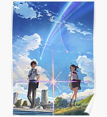 Póster kimi no na wa // su nombre frontal sin texto BEST RES