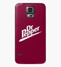 Dr Pepper 90s Maroon Background Case/Skin for Samsung Galaxy