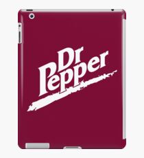 Dr Pepper 90s Maroon Background iPad Case/Skin