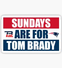 Pegatina Los domingos son para Tom Brady