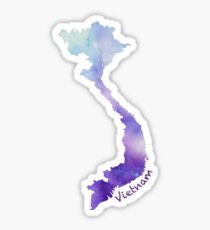 Watercolor Vietnam Sticker