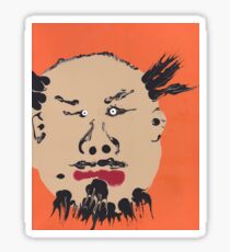 Portrait inspiré de Ai Weiwei - Martin Boisvert - Faces à flaques Sticker