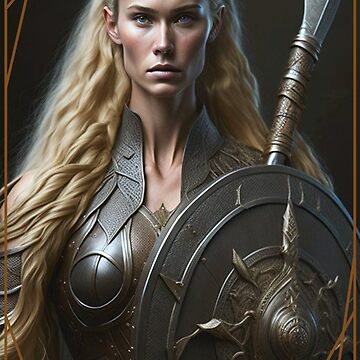 Viking - Shield Maiden Poster Poster for Sale by Rich Summers Art