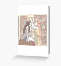 Bubbline Florist/Tattoo Artist AU Greeting Card