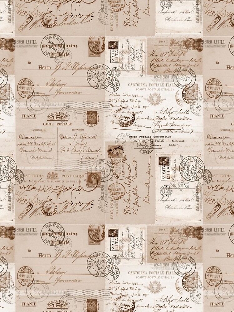 Old Letters Vintage Collage by artsandsoul