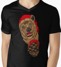 Neo Traditional Bear Men's V-Neck T-Shirt